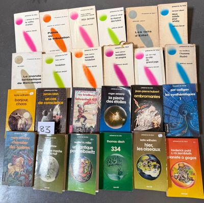 several books are stacked on top of each other on a table