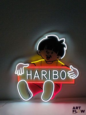 Enseigne lumineuse Haribo Dimensions : 60 x 57 cm