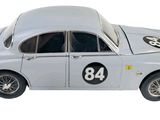 a toy car with numbers on the side of it
