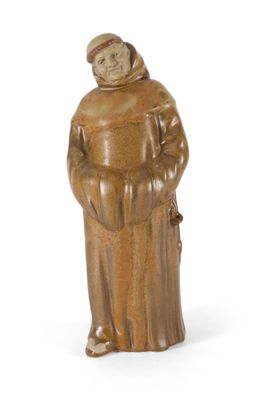 DENBACH, Moine, grès émaillé signé