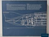blueprint of a blueprint of a plane on a white wall