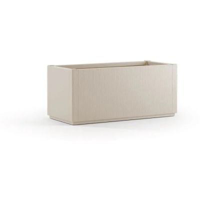un gros plan d'une jardinière sur fond blanc