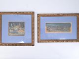 deux tableaux accrochés au mur l'un à côté de l'autre