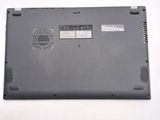 the back of a laptop with the bottom panel removed