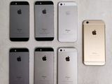 several different colors of iphones are arranged in a row