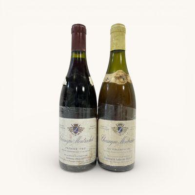 deux bouteilles de vin posées l'une à côté de l'autre sur une surface blanche
