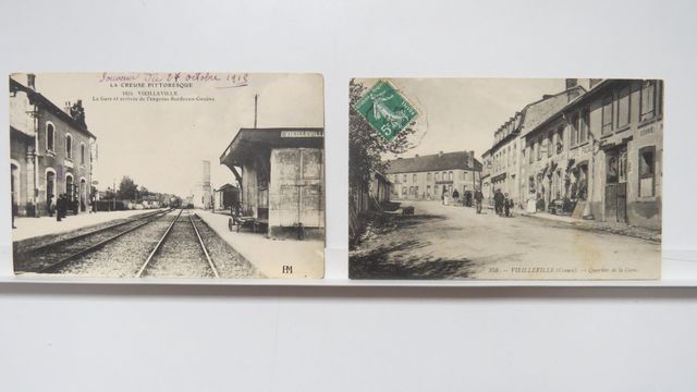 Vieilleville : Lot de 2cpa : Quartier de la Gare (HM 358), TBE + ...
