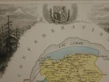 a drawing of a map of the country of ireland