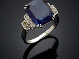 a sapphire and diamond ring