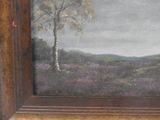 a picture of a painting of a tree in a field