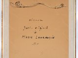 an old picture of a piece of paper with writing on it