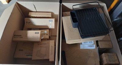 two boxes that have a solar panel on top of them