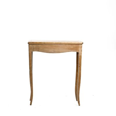 Table de jeu en bois de placage marqueté de filets et damier au platea - Photo 1