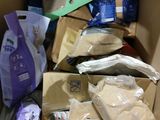 a cardboard box full of items that are in it