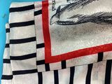 a close up of a piece of fabric on a table