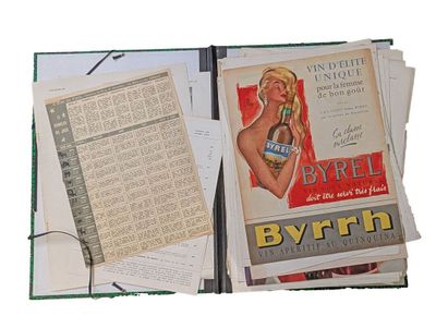 BYRRH Important lot de réclames issues de la revue l'illustr…