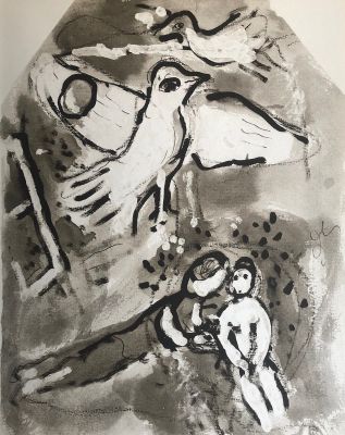un dessin en noir et blanc représentant une femme et un oiseau