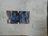 a piece of paper with a picture of a machine on it