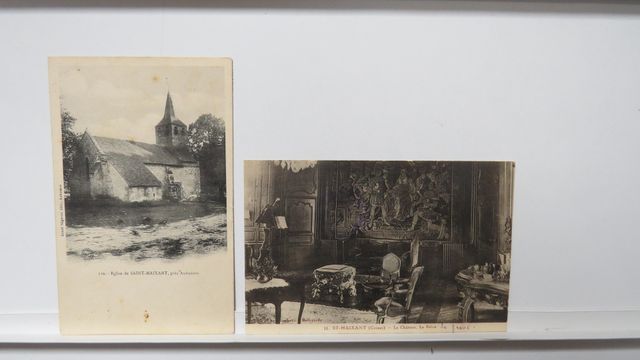 St-Maixant : Lot de2cpa. Eglise (Annet-Ségeron 110), TBE + Le Châ...