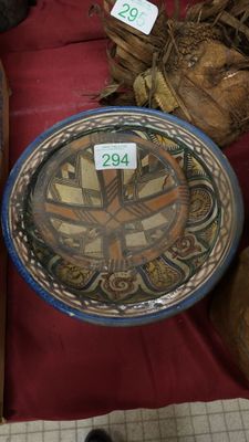 Maghreb : Deux plats en céramique Afrique du Nord , anciens. - Photo 1