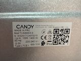 a close up of a label on a refrigerator door