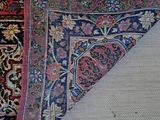 a close up of a rug on the floor