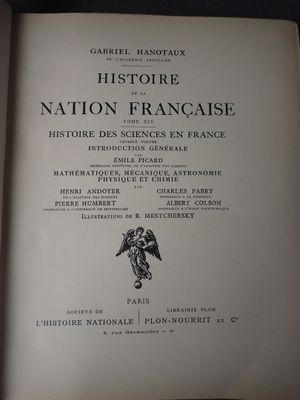 HANOTAUX, histoire de la nation française, 14 tomes, 1924, (…