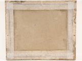 an old photo of a picture frame with a picture on it