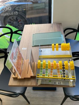 a table that has a bunch of legos on it