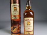 an image of a bottle of aberlour 10 years old whisky next to a cardboard box