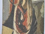 an image of a painting of a woman sitting on a chair