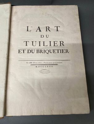 DUHAMEL, FOURCROY & GALLON. L'Art du tuilier et du briquetie…