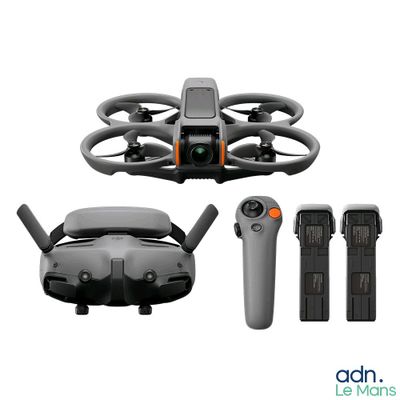 Quadricoptère DJI Mavic 2 à 0 mph, équipé d'une caméra HD et d'une télécommande