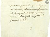 un vieux bout de papier sur lequel est écrit quelque chose à la main