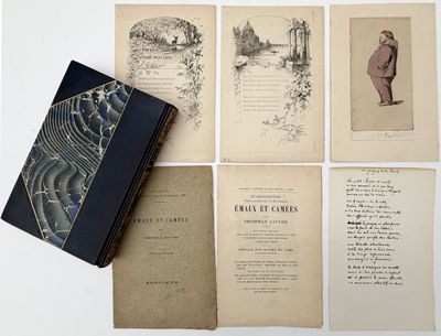 several old books are sitting on top of a white table