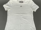 a white t - shirt with a picture of a dog on it