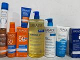 many sunscreens and lotion products on the counter