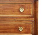 an image of a wooden chest of drawers with marble top