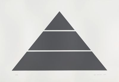an image of a black and white image of a pyramid