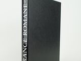 the front cover of a book with a black cover and white lettering