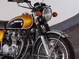 a motorcycle that is parked in a parking lot