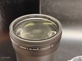 a close up of a camera lens on a table