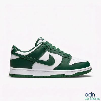 the nike dunk dunk low is a green and white colorway