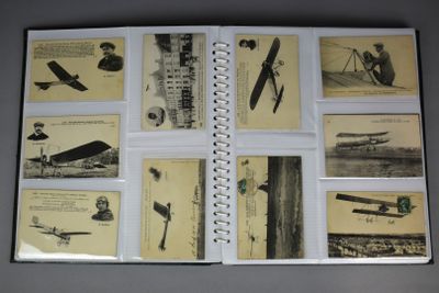 un livre dont les pages contiennent des images d'avions