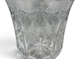 an image of a clear glass vase on a white background