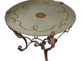 an image of a table with a decorative design on top of it