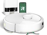 une image représentant un aspirateur robot sur lequel est posé un téléphone