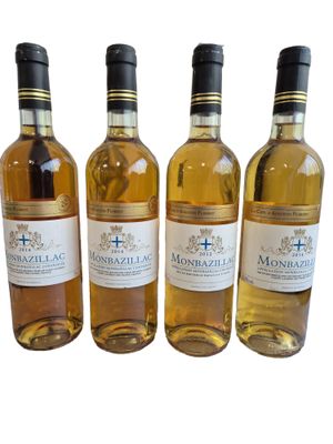 Lot de quatre bouteilles MONBAZILLAC 2014