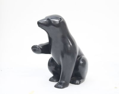 DAVID MESLY (1918-2004) L'ours polaire à patte levée (Inoui)…