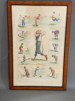 an image of a picture of a picture of a boy playing golf